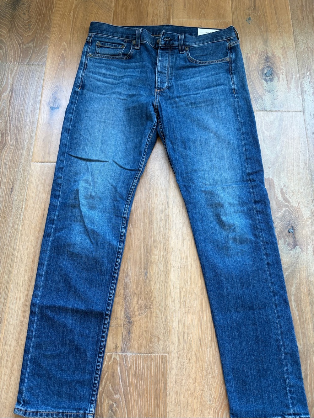rag & bone Men's Slim Dark Blue Stretch Denim Jeans